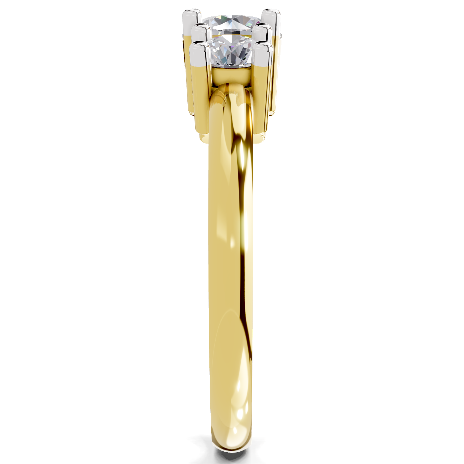0.95 Carat Trinity Gleam Promise Engagement Ring