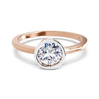 0 .15 Ct Bezel Solitaire Ring