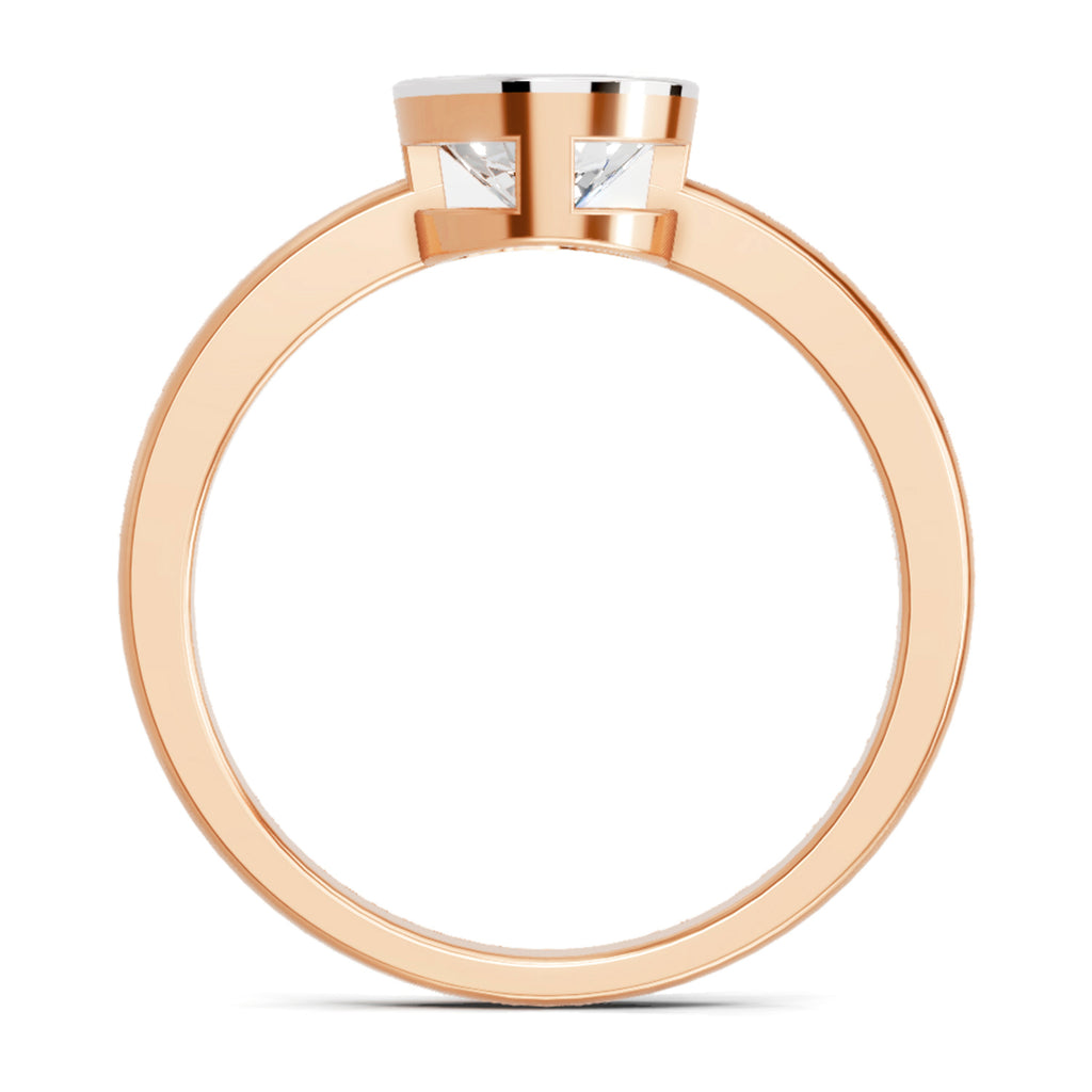 0 .15 Ct Bezel Solitaire Ring