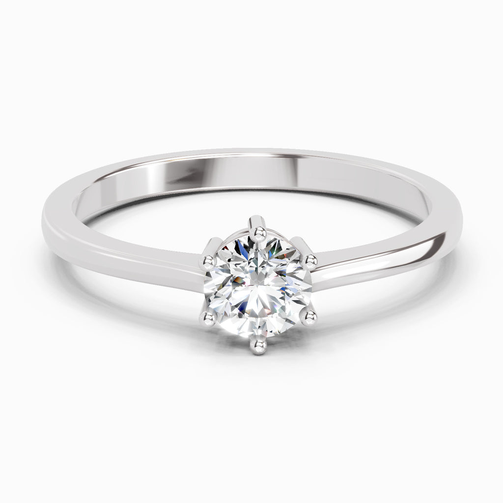 0.5 Carat Round Solitaire Ring