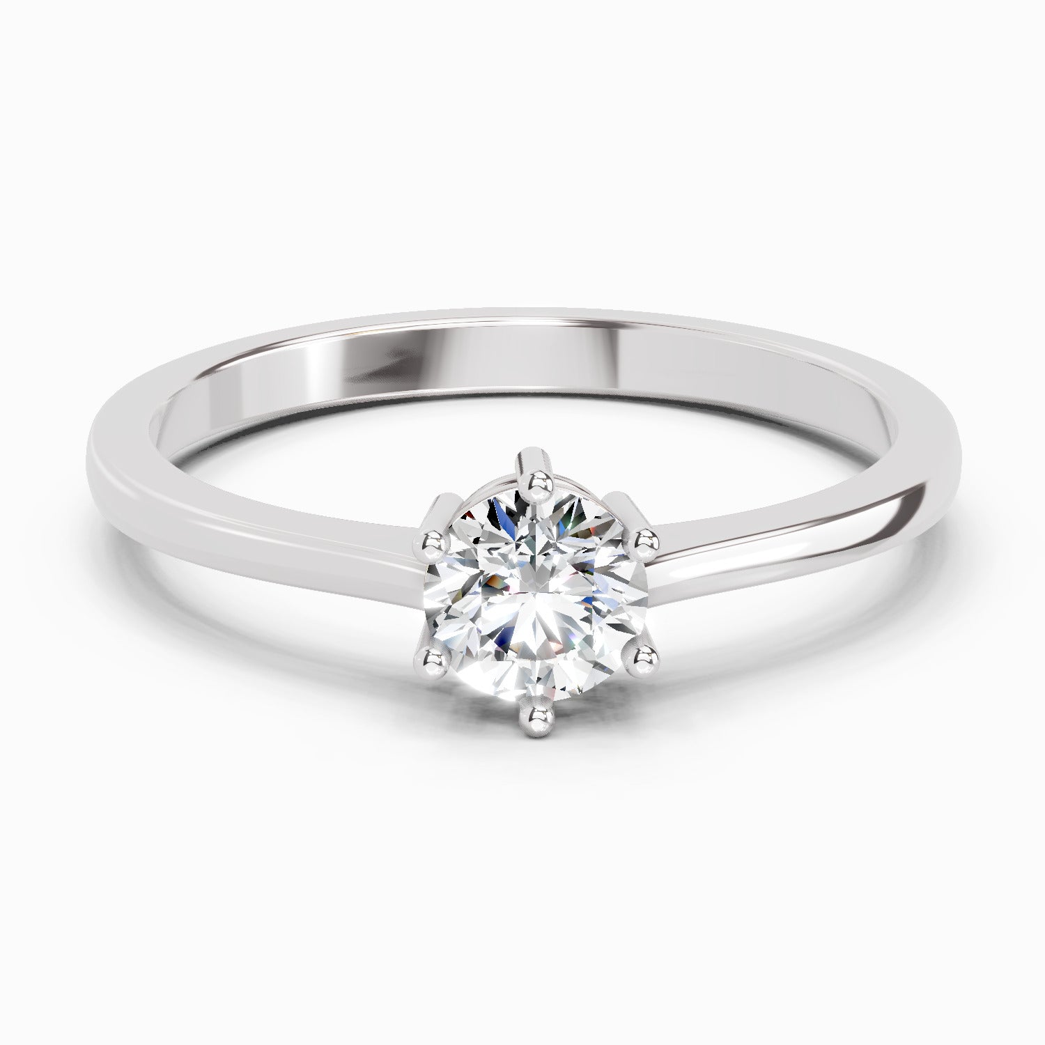0.5 Carat Round Solitaire Ring