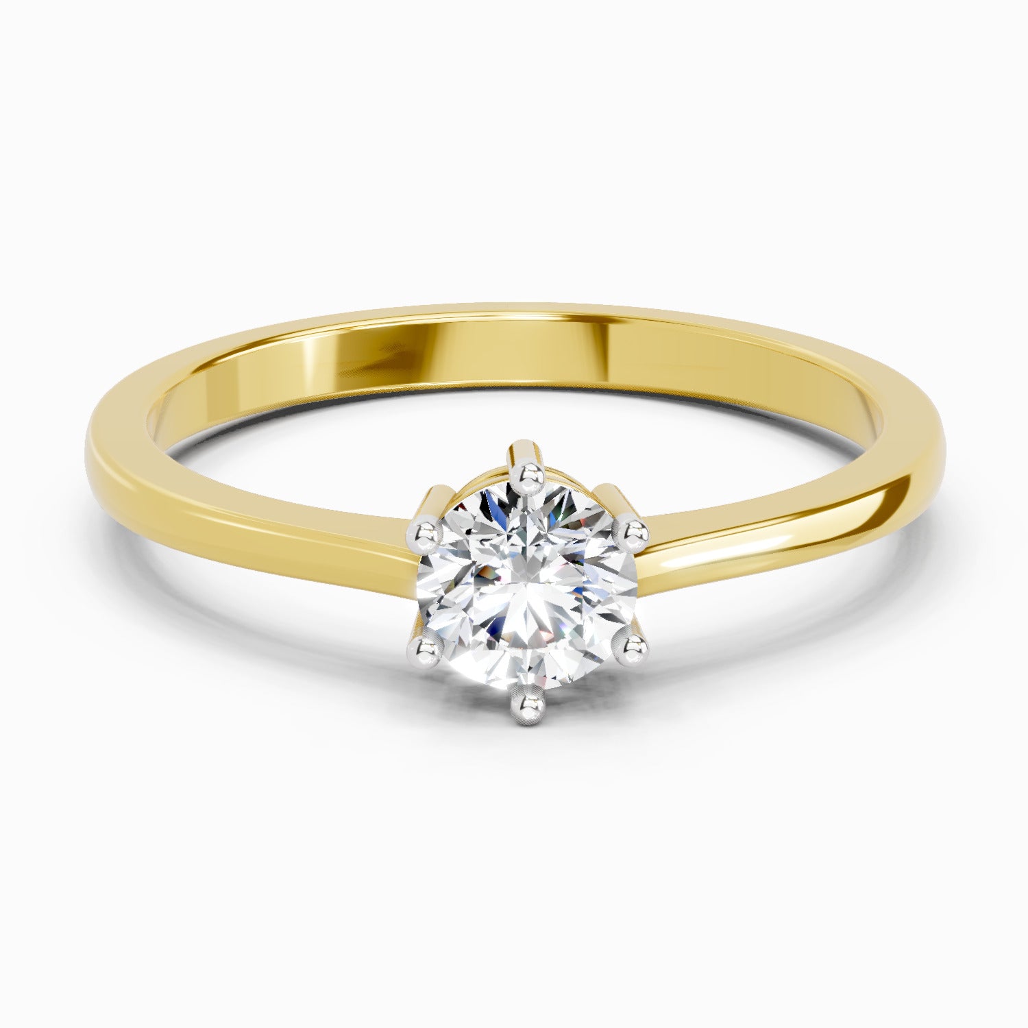 0.5 Carat Round Solitaire Ring