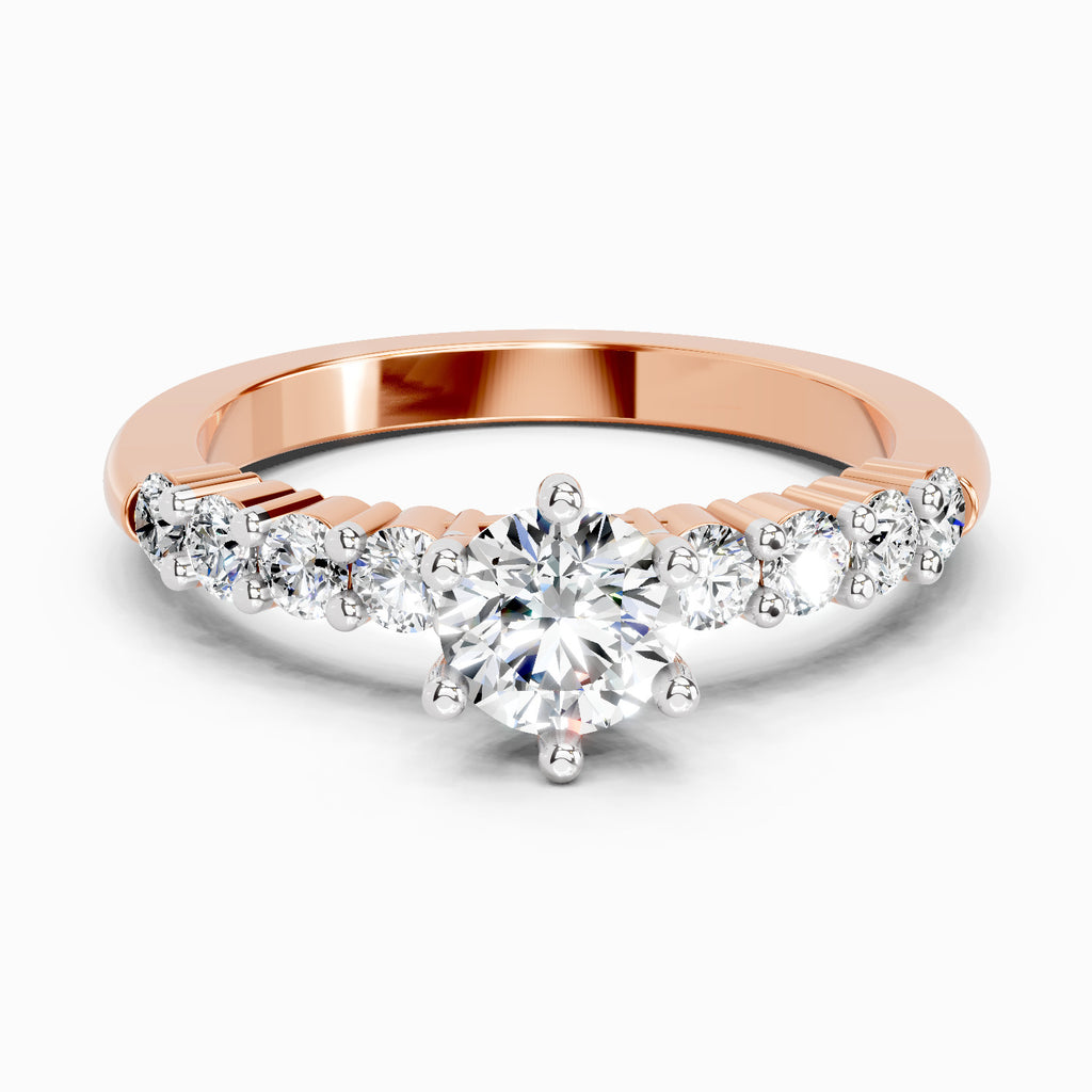 0.64 Carat Pear Shape Halo Engagement Ring
