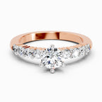 0.64 Carat Pear Shape Halo Engagement Ring