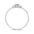 0.57 Carat Halo Oval Engagement Ring