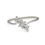 Sparkles Floral Ring 10 0.21 Ct