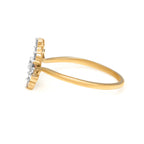 Sparkles Floral Ring 10 0.21 Ct