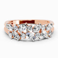 Sparkles Floral Ring 10 0.21 Ct