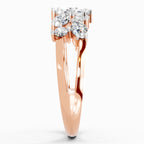 0.7 Carat Marquise And Round Cluster Ring