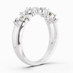 0.7 Carat Marquise And Round Cluster Ring