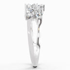 0.7 Carat Marquise And Round Cluster Ring