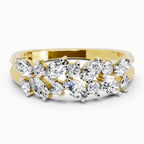 0.7 Carat Marquise And Round Cluster Ring