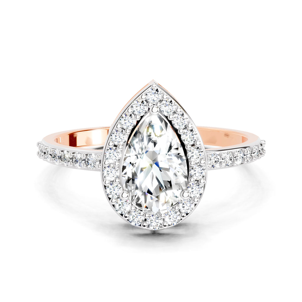 0.7 Carat Marquise And Round Cluster Ring