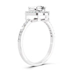 1.22 Carat Pear Halo Diamond Engagement Ring