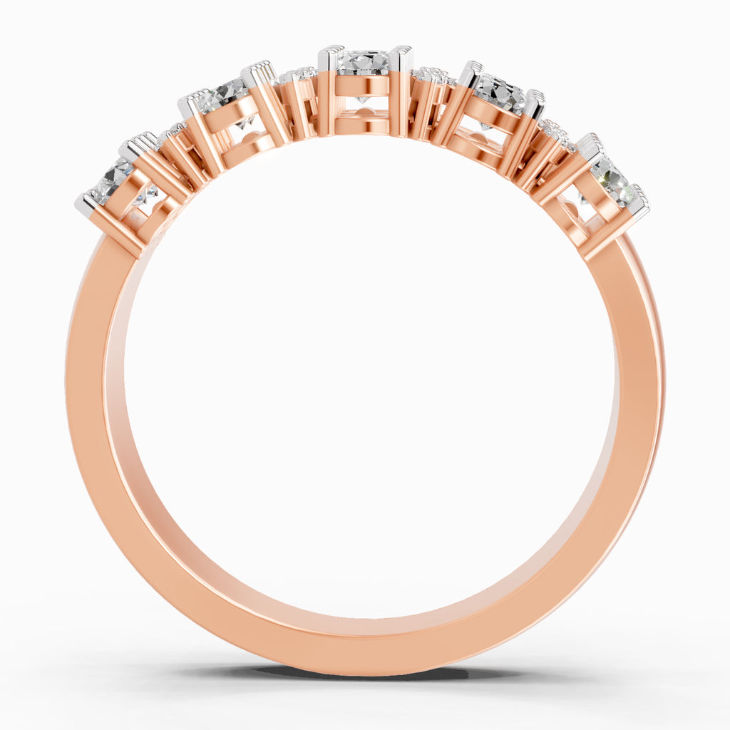 0.66 Carat Diamond Cluster Ring