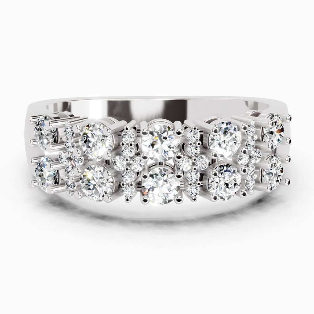 0.66 Carat Diamond Cluster Ring