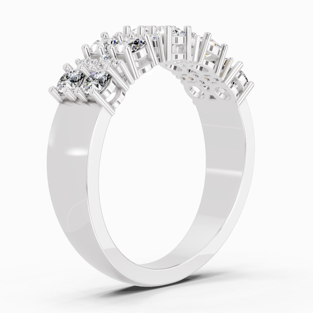 0.66 Carat Diamond Cluster Ring