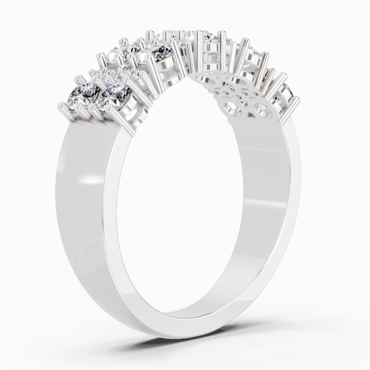 0.66 Carat Diamond Cluster Ring