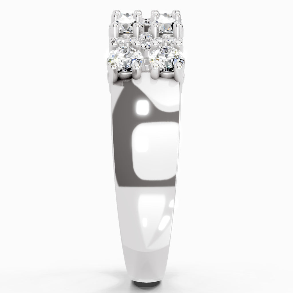 0.66 Carat Diamond Cluster Ring