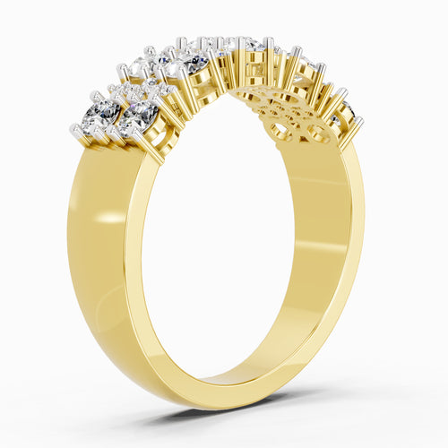 0.66 Carat Diamond Cluster Ring
