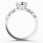 1.09 Carat Round Bezel Set Band Ring