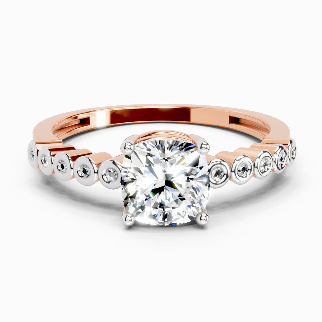 0.58 Carat Cushion Engagement Ring
