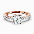 1.09 Carat Round Bezel Set Band Ring