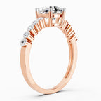 0.58 Carat Cushion Engagement Ring