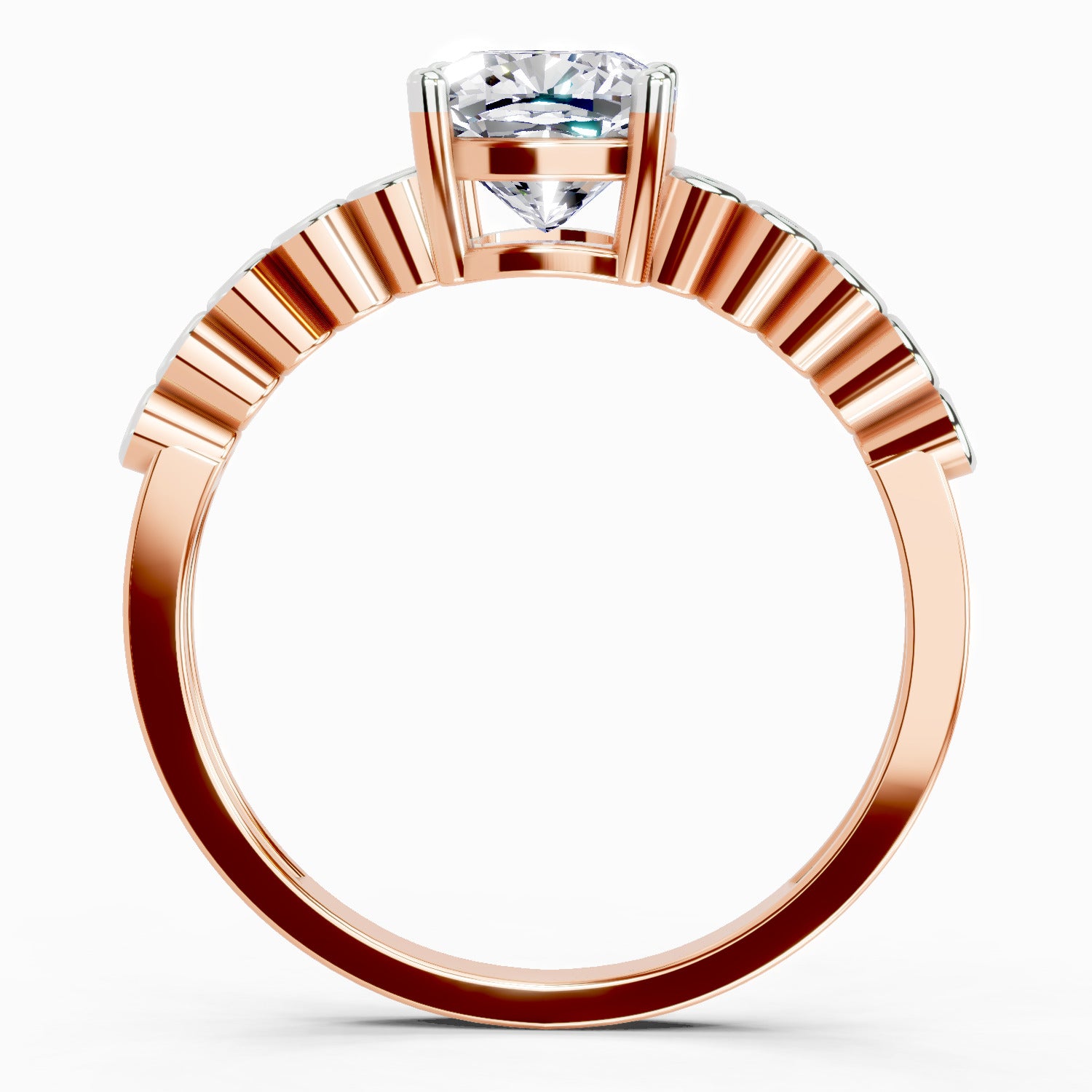 0.58 Carat Cushion Engagement Ring