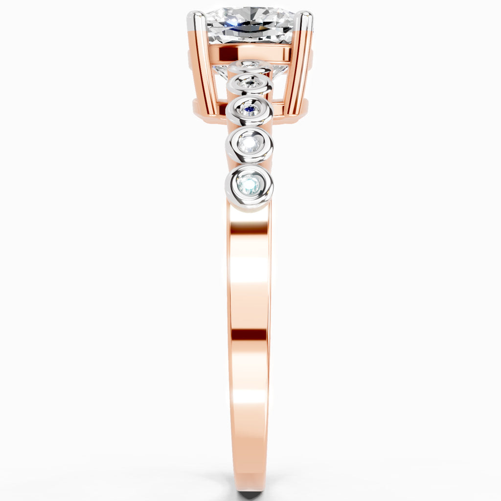 0.58 Carat Cushion Engagement Ring