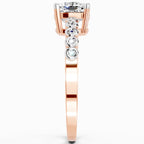 0.58 Carat Cushion Engagement Ring