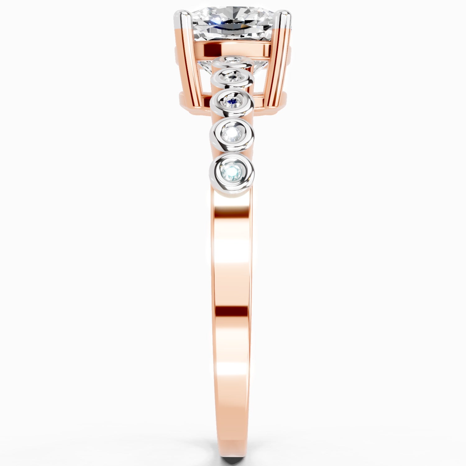 0.58 Carat Cushion Engagement Ring