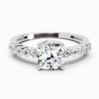 0.58 Carat Cushion Engagement Ring