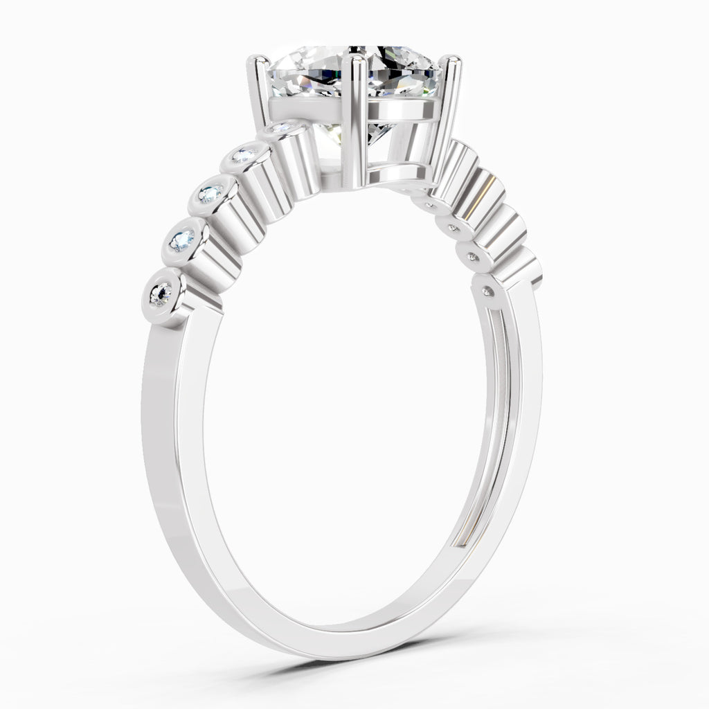 0.58 Carat Cushion Engagement Ring