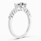 0.58 Carat Cushion Engagement Ring