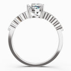 0.58 Carat Cushion Engagement Ring