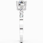 0.58 Carat Cushion Engagement Ring