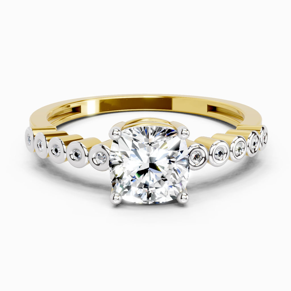 0.58 Carat Cushion Engagement Ring