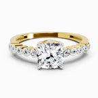 0.58 Carat Cushion Engagement Ring