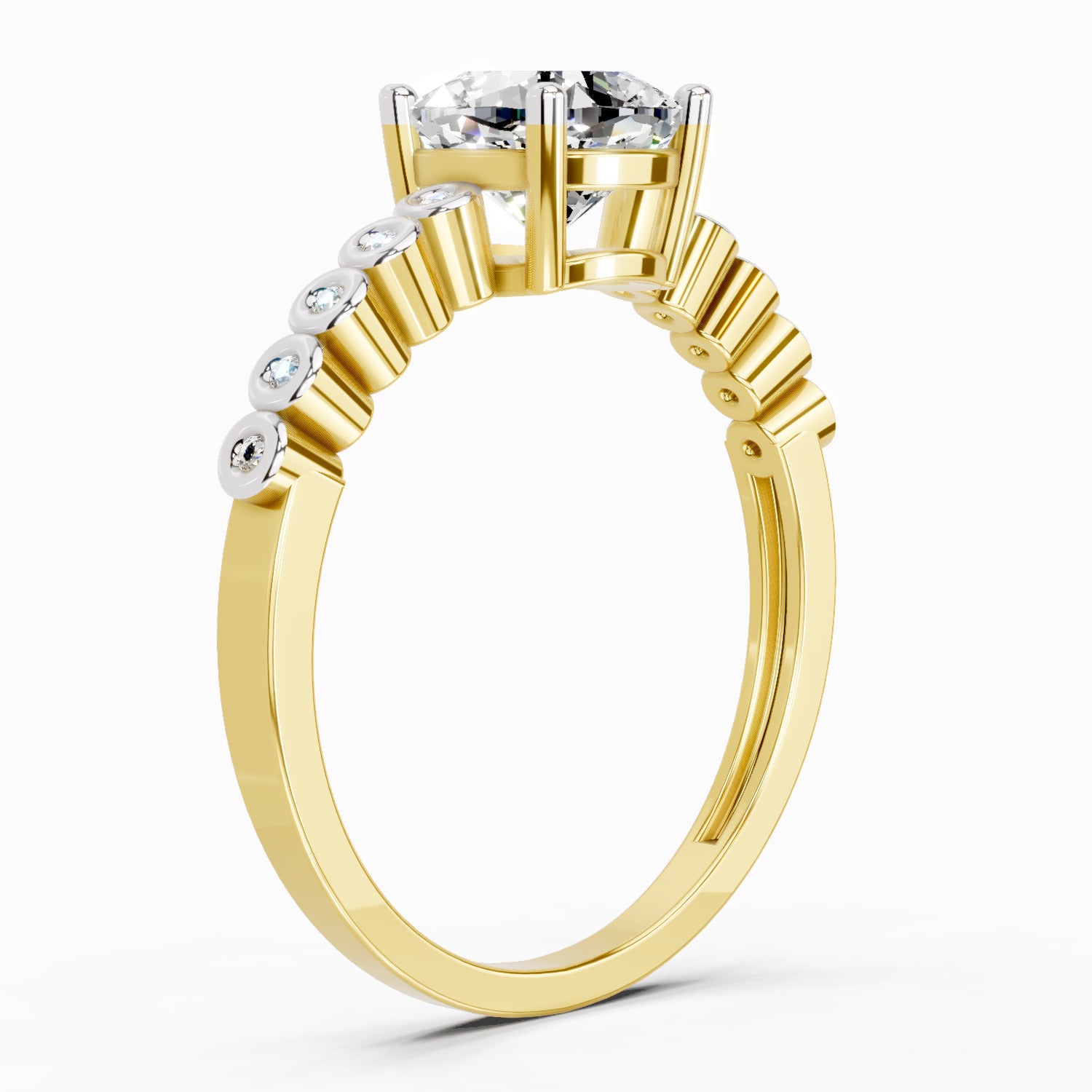 0.58 Carat Cushion Engagement Ring