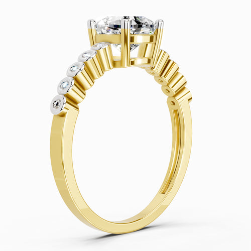 0.58 Carat Cushion Engagement Ring