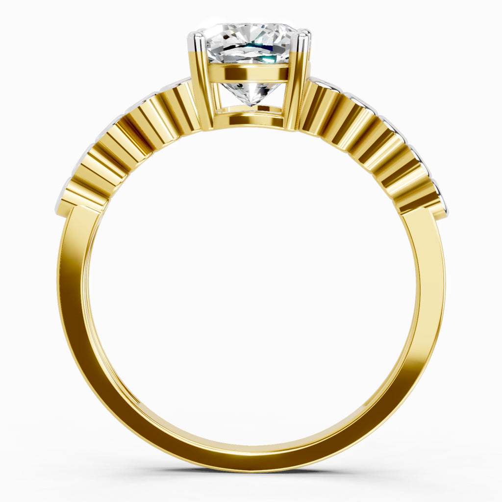 0.58 Carat Cushion Engagement Ring