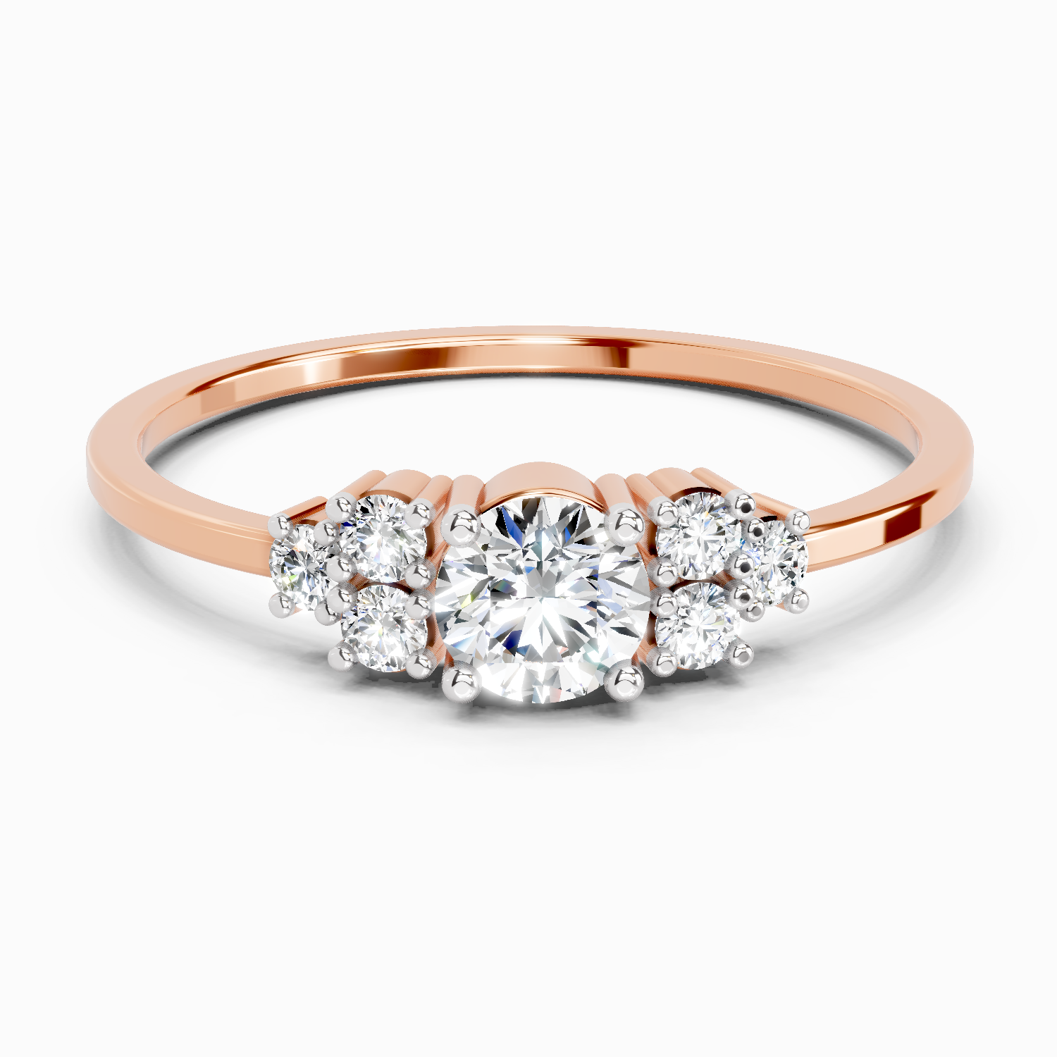 0.58 Carat Cushion Engagement Ring