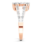 1.38 Carat Pear Shape Diamond Clover Ring