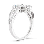 1.38 Carat Pear Shape Diamond Clover Ring