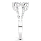 1.38 Carat Pear Shape Diamond Clover Ring