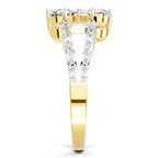 1.38 Carat Pear Shape Diamond Clover Ring