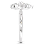 1.61 Carat Pear Shape Floral Diamond Ring