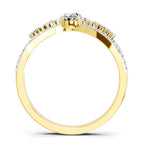 0.82 Carat Oval Diamond Crown Ring Set