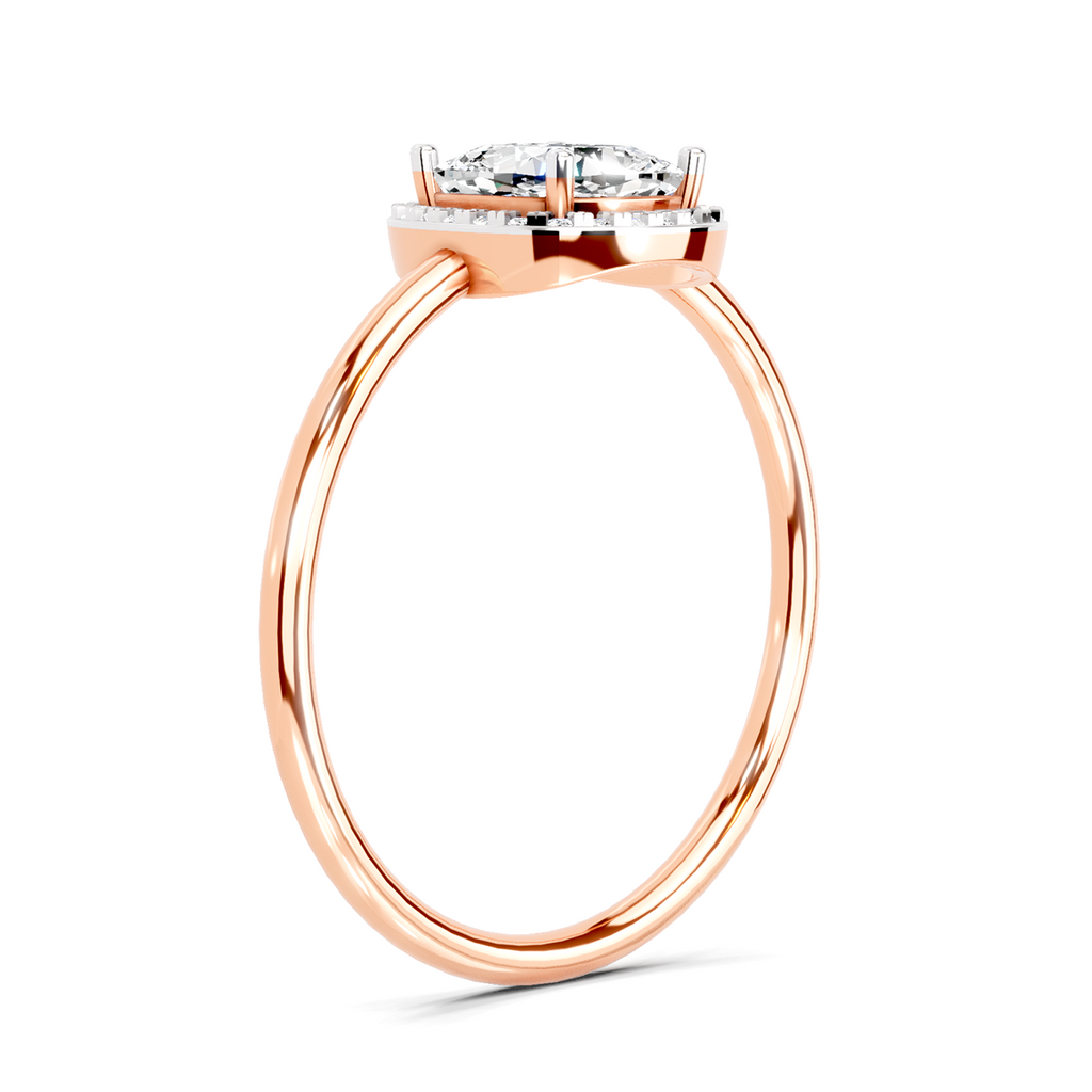 1.37 Ct Cushion Halo Ring